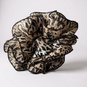 Leopard Hair Scrunchie Clip animal pattern lightweight